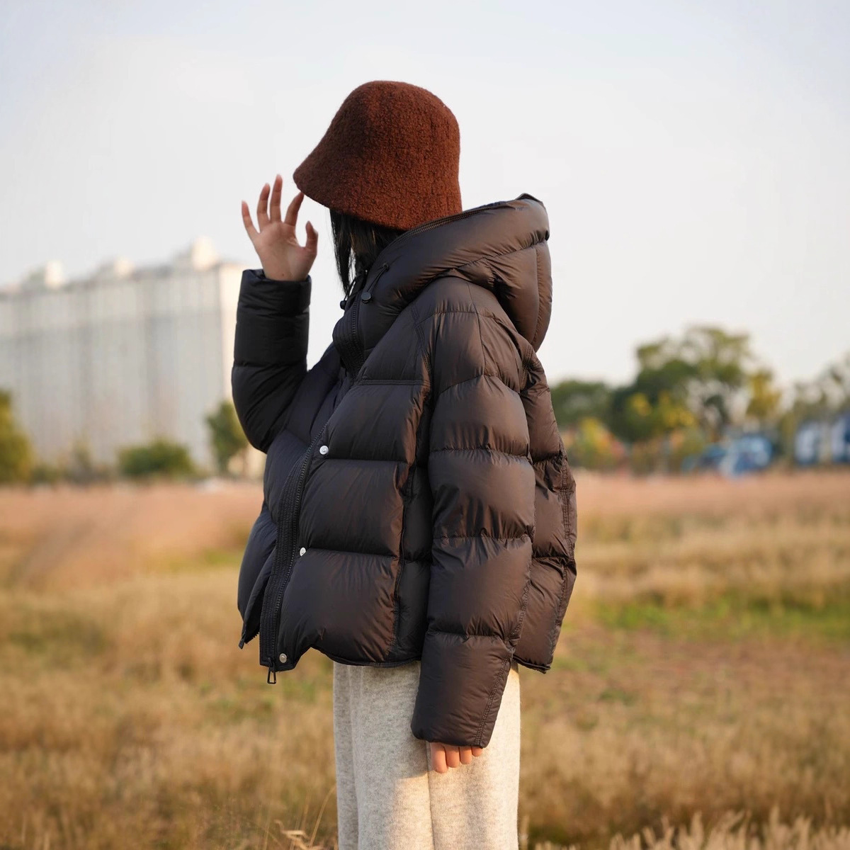 Hot-Selling Winter Popular Hooded Cotton Coats for Male and Female Students, Couples, Thickened Warm Cotton Jackets, down Jackets