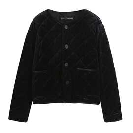 TAOP&ZA秋冬新款女装通勤风天鹅绒棉服夹克外套9828986