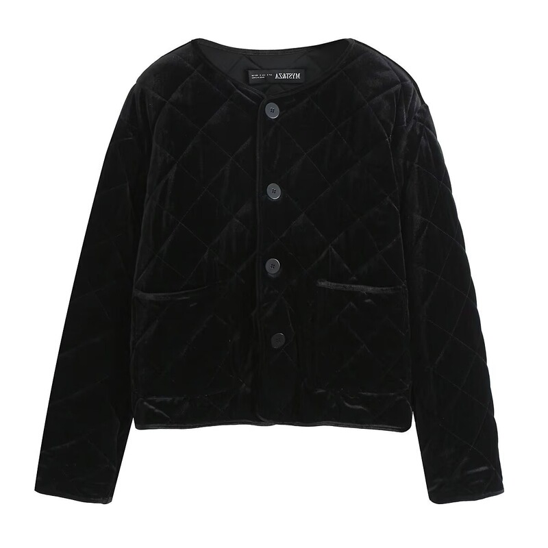 TAOP & ZA Fall/Winter New Women's Commuter Velvet cotton-padded jacket Jacket Coat 9828986