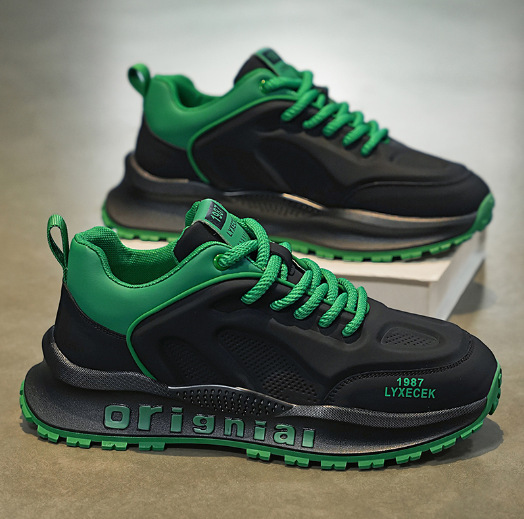 2025 nuevo estilo de celebridades de Internet estilo caliente adolescente zapatos deportivos casuales de suela blanda sentido de diseño marca de moda zapatos de papá zapatos de hombre primavera