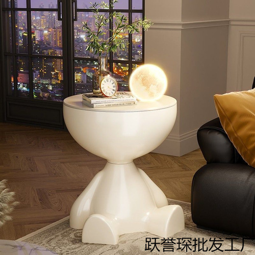 Decorative Cloud Shelf, Simple and Elegant Side Table for Living Room, Bedroom, Children's Room, Creative Flat-Top Tea Table, Unconventional Floor Decor