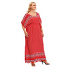 Summer new popular retro ethnic style long dress 200kg fat · MM large loose tassel dress