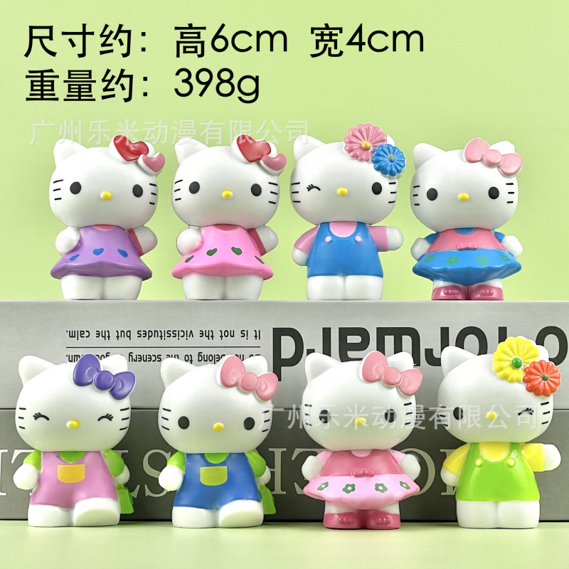 包邮凯蒂猫KT潮玩盲盒公仔手办桌面汽车载摆件少女心生日礼物|undefined