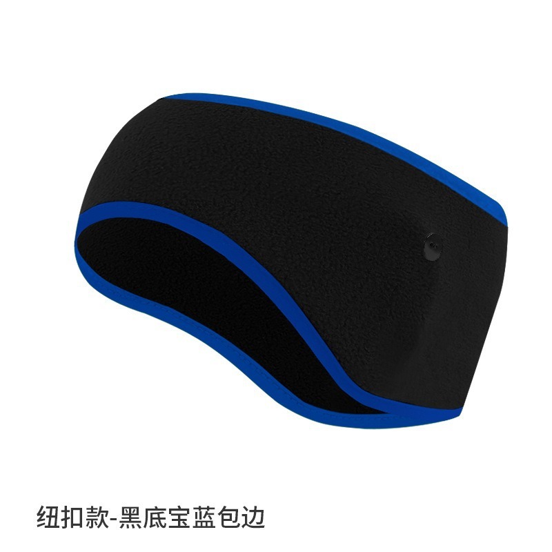 亚马逊防寒发带纯色抓绒防风额头保暖头带加绒加厚跑步运动护耳带|undefined