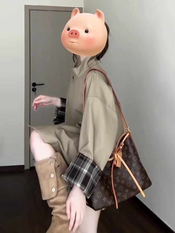 卡其色风衣外套女小个子2025新款初秋设计感超好看英伦风短款大衣|undefined