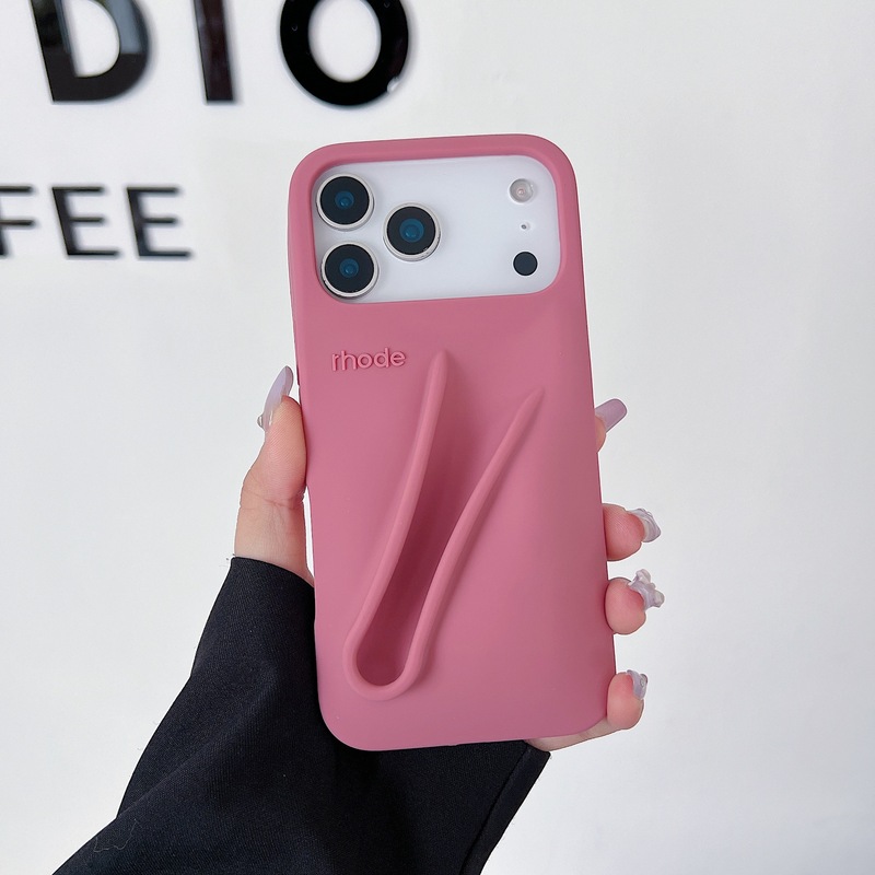 海莉同款rhode可放唇膏iPhone17苹果系列手机壳16/15promax硅胶13|undefined