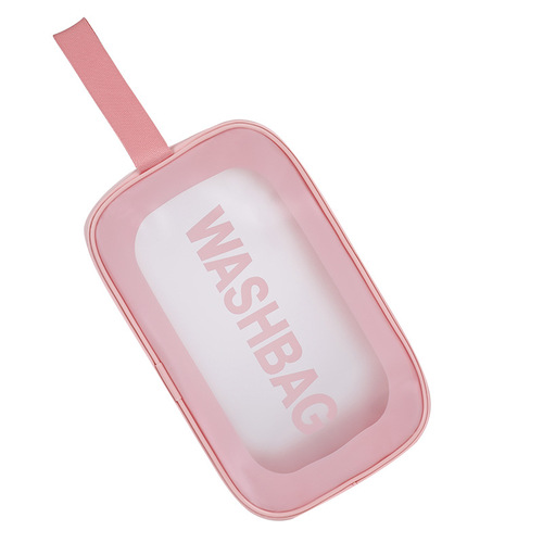 Portable Storage Makeup Bag Waterproof Storage Makeup Bag, Complete Styles, Thick Sandpaper Texture, Large Capacity, Simple Washing Bag