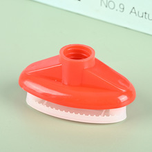 22管径塑料头底板配件椭圆形塑料夹头棉纱拖把彩色拖把冒