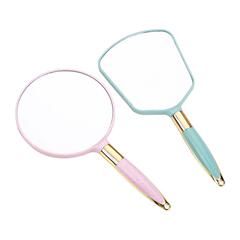 Elegant European Retro Handle Makeup Mirror Handheld Beauty Salon Beauty Makeup Mirror Portable Personal Makeup Mirror