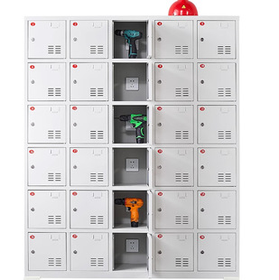 Electric tool charging cabinet construction site power distribution cabinet gray white construction site Electric wrench charging Box Flat charging cabinet