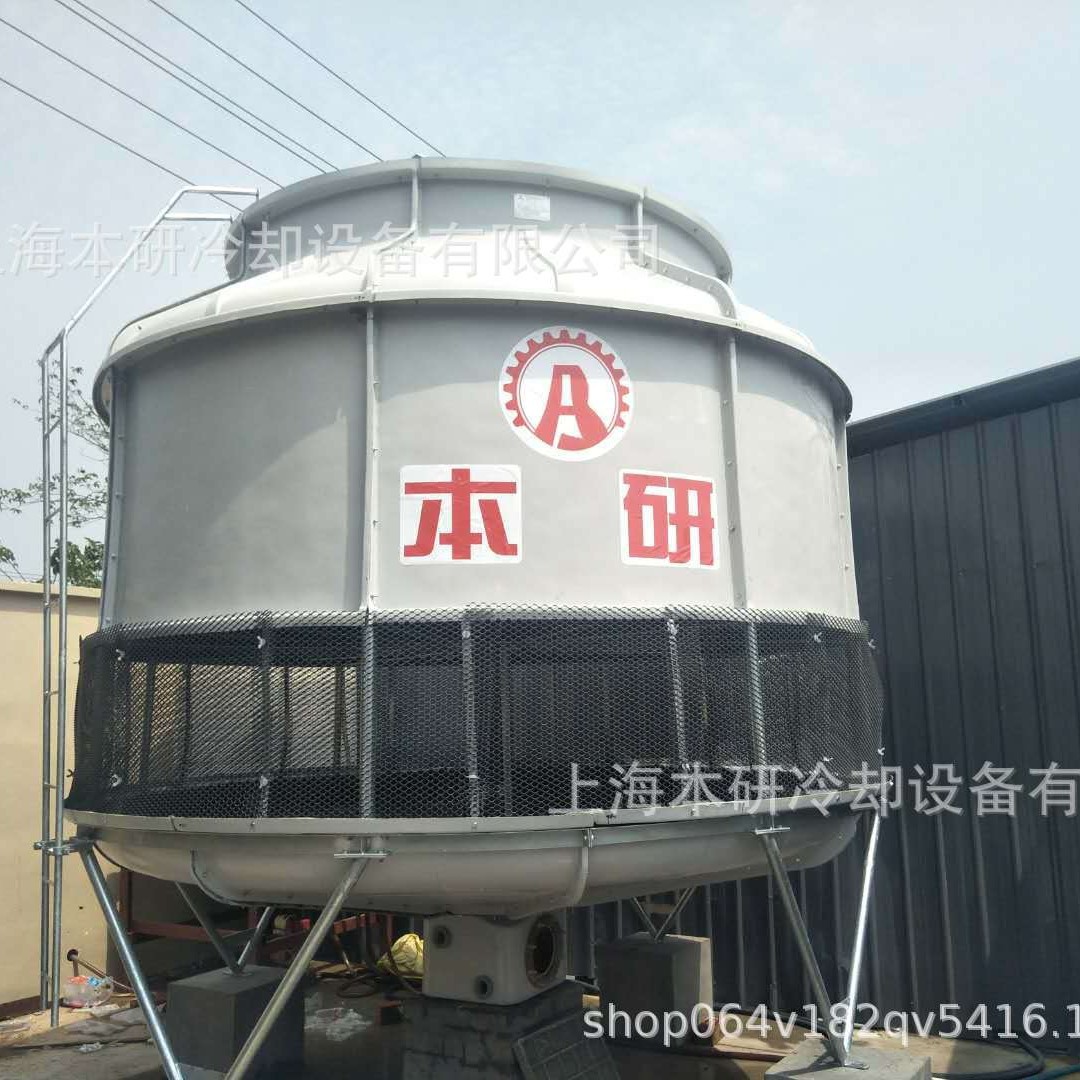 圆形冷却塔玻璃钢材质耐高温抗酸碱抗老化高效降温