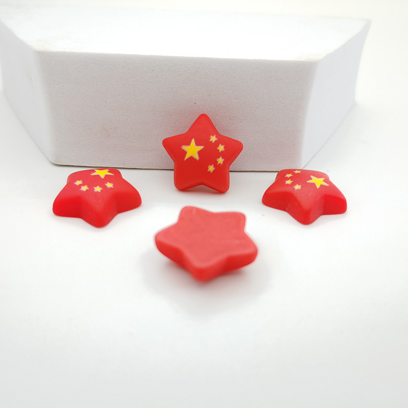 国庆中国五星 红旗 地图 爱心 树脂配件 diy奶油胶手机壳贴片材料|undefined