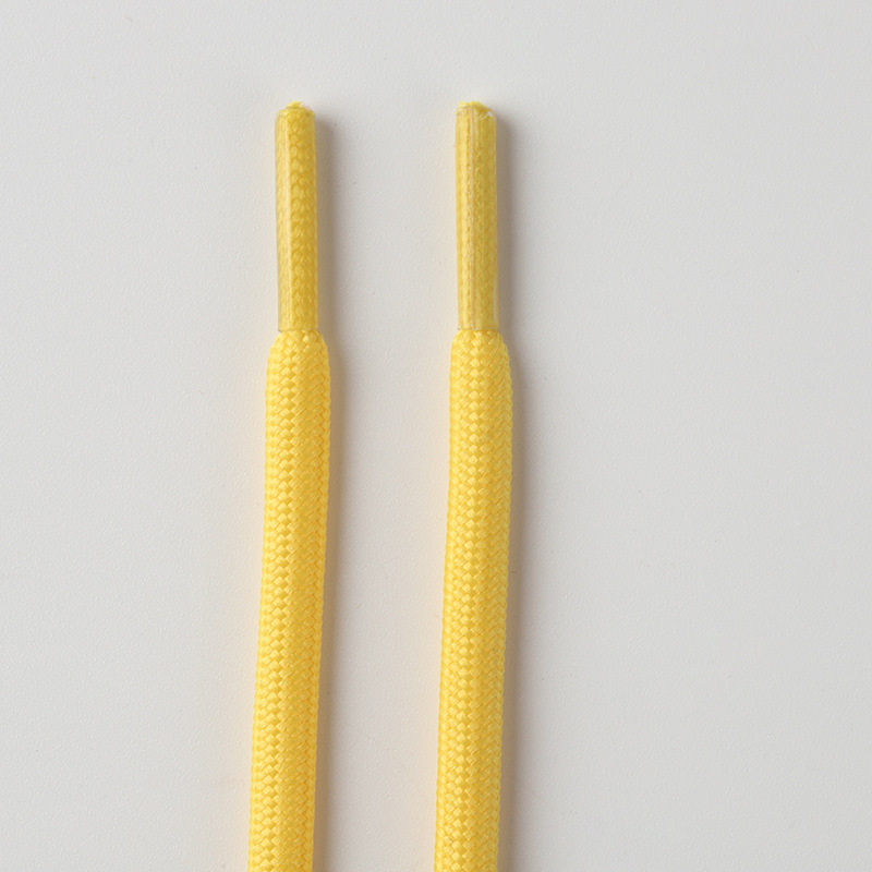 Orange round shoelaces