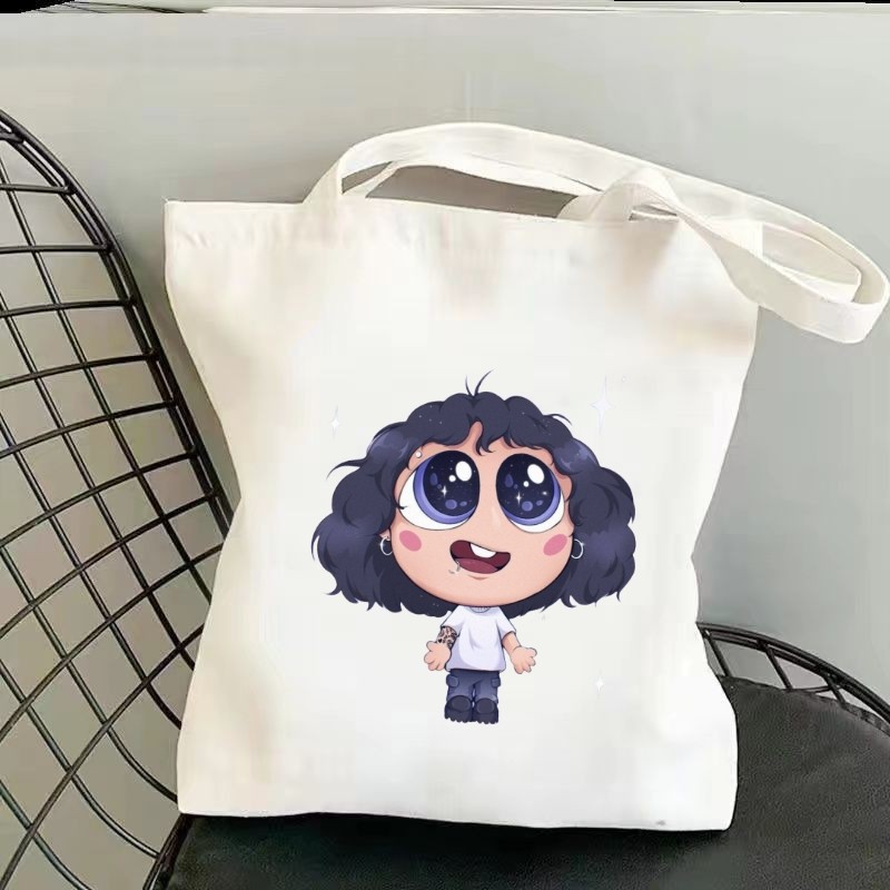 JIMIN V JUNGKOOK Top animación impresa bolsa de lona bolsa de hombro bolsa bolsa de compras