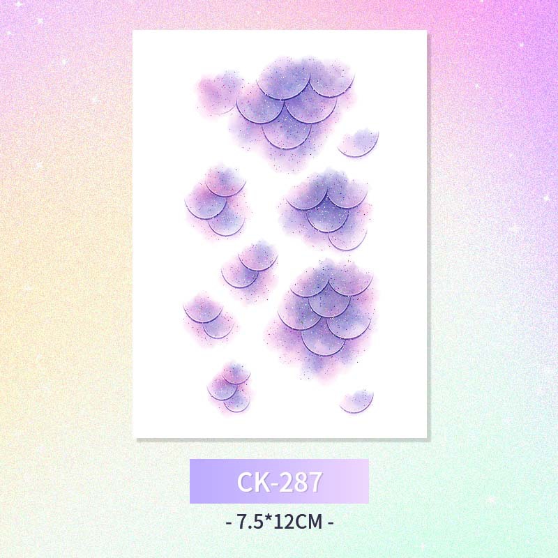 Glitter mariposa cara pegatinas tatuaje pegatinas hadas lavable impermeable de larga duración lindo unicornio ciervo Luna Estrella Planeta