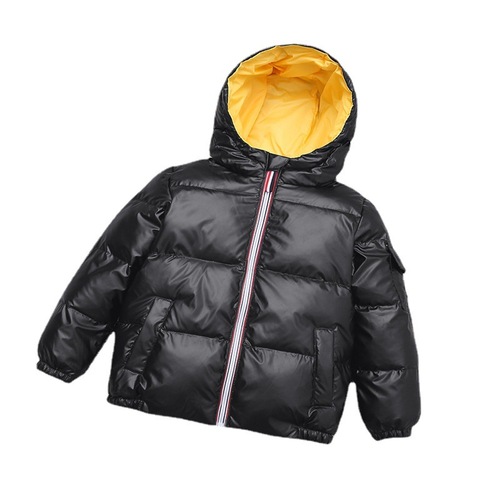  new autumn and winter children's down jackets for boys and girls, big children's anti-fouling little silver jackets with removable hoods, trendy