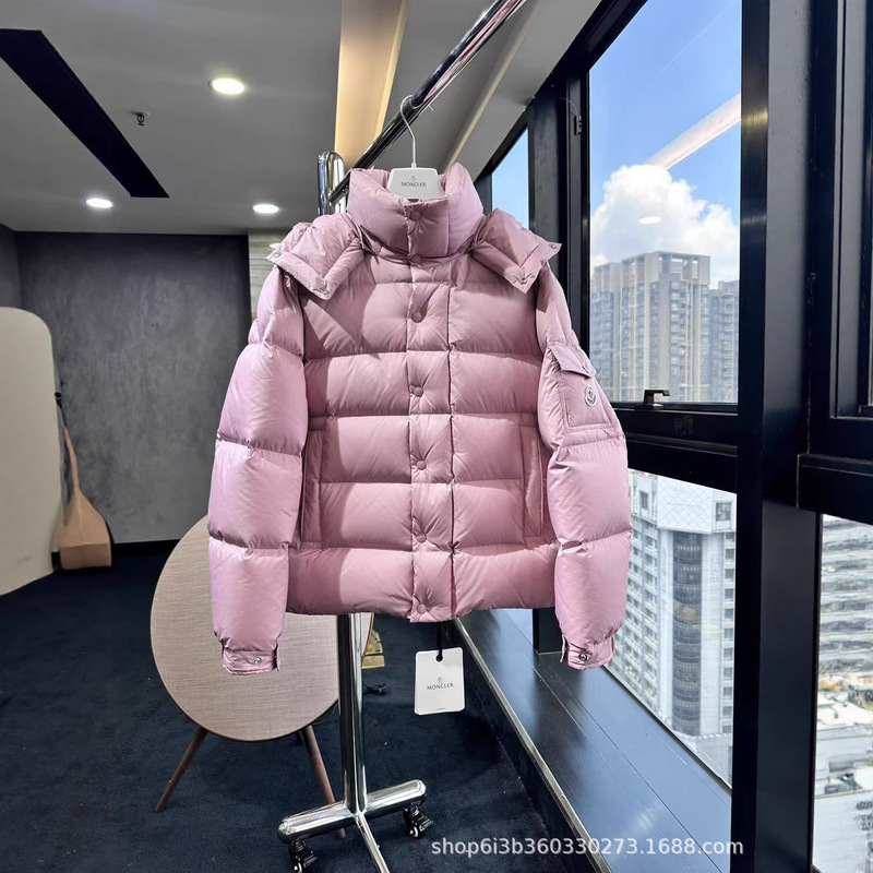 蒙家25秋冬新款四色男女同款经典雾面玛雅连帽羽绒服休闲保暖外套|undefined