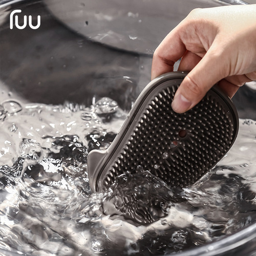 Double-layer soap box clothes brush drain with lid creative light luxury soap box travel portable student dormitory home large size