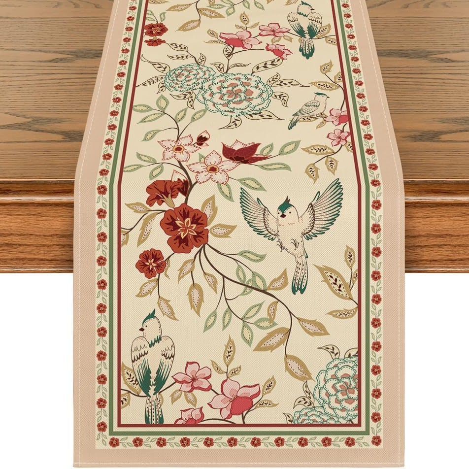 Primavera y verano venta en caliente bandejas de mesa transfronterizas frescas flores pastílicas imitación de tela de mesa de lino girasoles verde bandejas de mesa de hoja