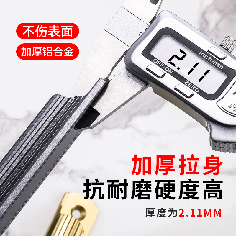 Moderno simple y abierto sin perforación mango de cajón autoadhesivo mango de puerta de aleación de aluminio de alta calidad mango de cajón