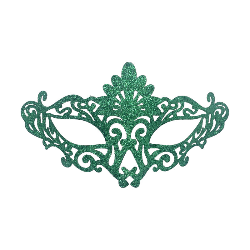 Nuevo Halloween máscara de mitad de cara retro retro máscara de polvo de pavo real máscara de maquillaje máscara de fiesta máscara de ojos