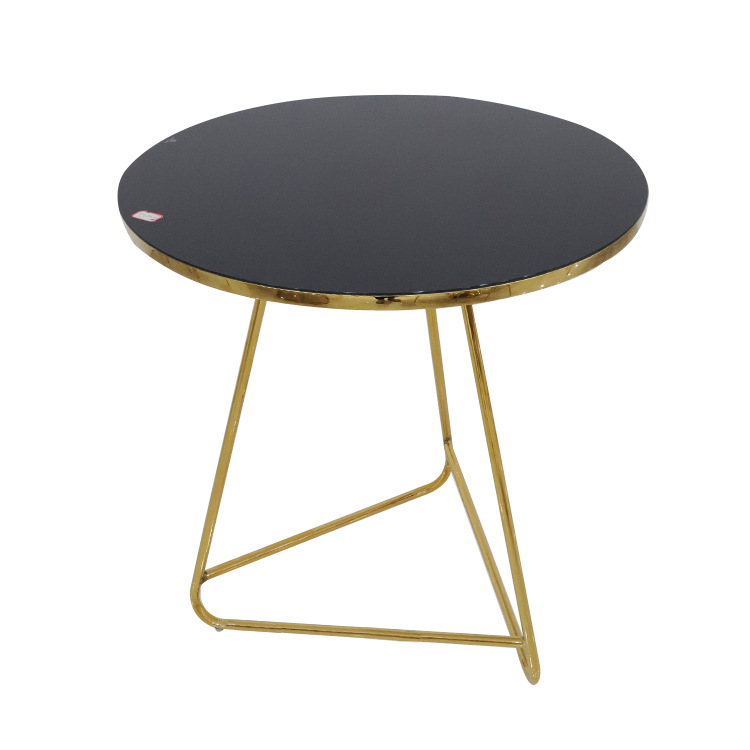 Mesa de café de vidrio exportada mesa de té lujosa moderna simple mesa de té de vidrio templado redondo sensación de alto nivel