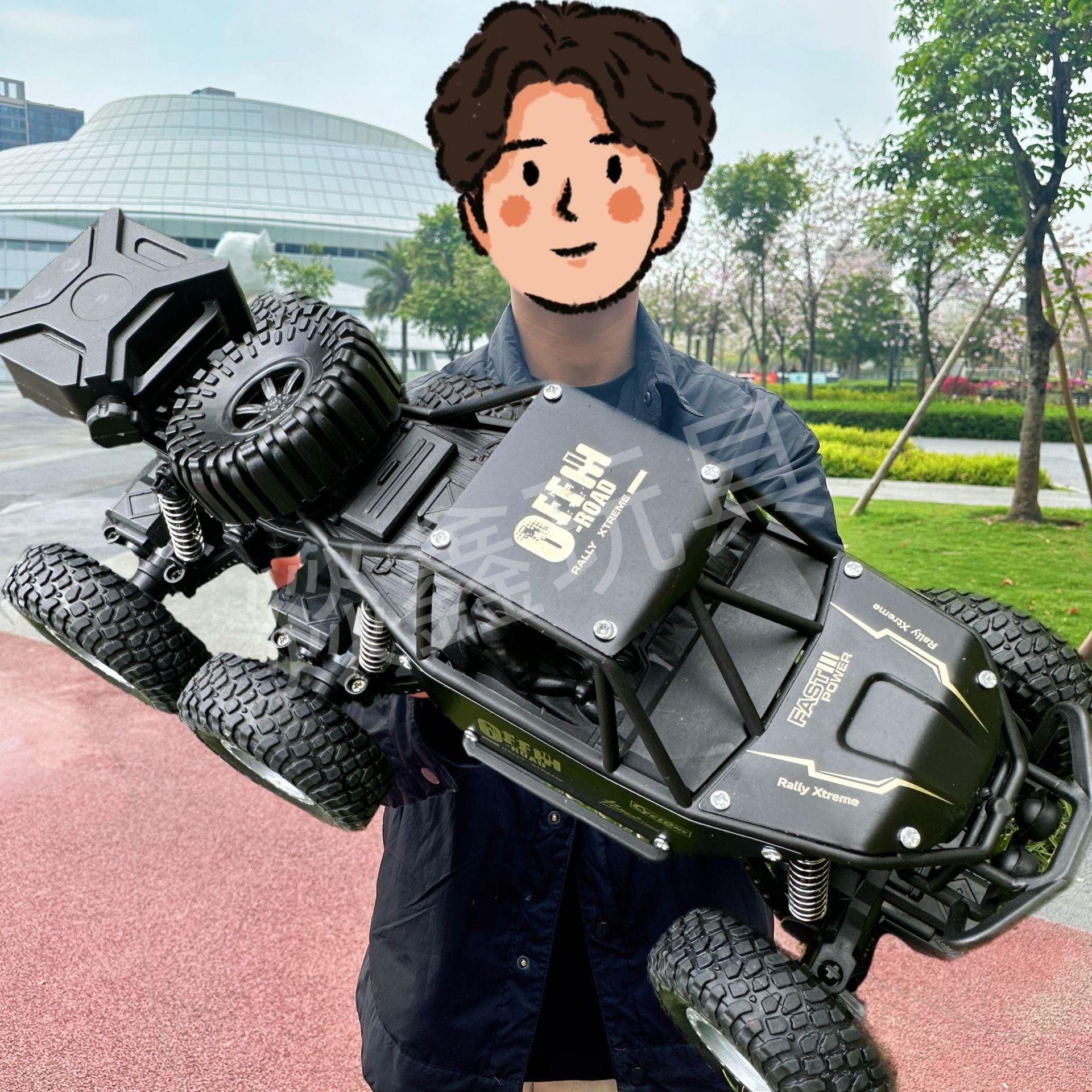 oversized alloy remote control car six-wheel four-wheel drive off-road vehicle climbing monster truck charging high-speed racing toy wholesale