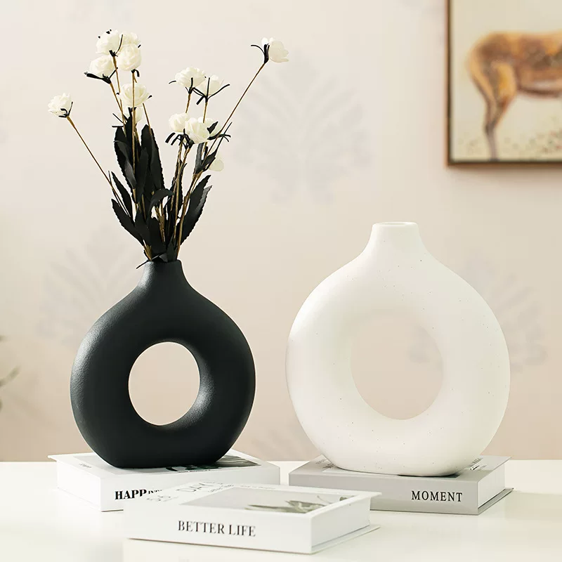 Tengmao Art - Керамические бутылки для цветов, простые скандинавские архитектурные украшения, модель винного шкафа, предметы домашнего искусства