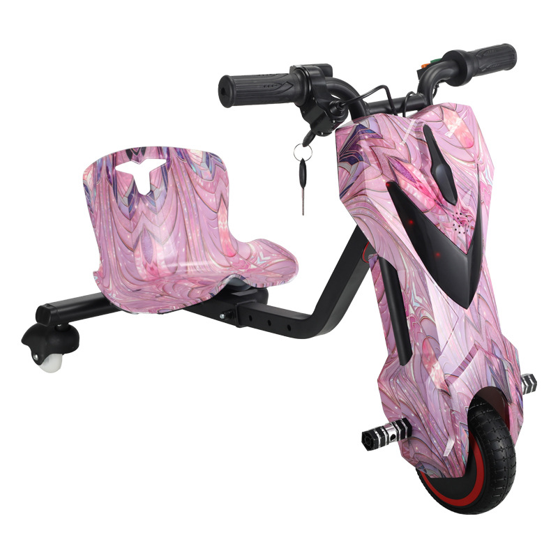 Vehículo de deriva transfronterizo para niños de tres ruedas al aire libre vehículo de equilibrio eléctrico de kart deriva coche de juguete de cola de lanzamiento [Productos de calidad] image 6