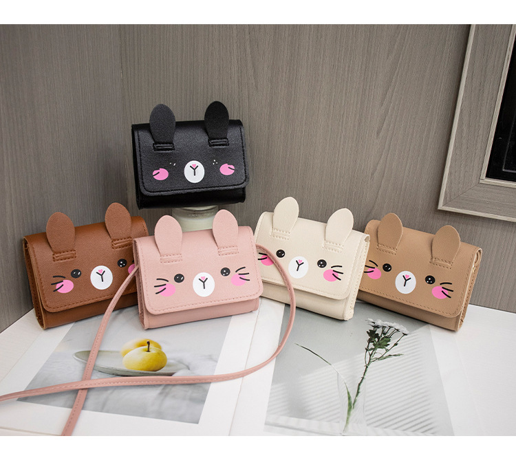 All Seasons Season Women's Gender Women's Mini Pu Leather Cartoon Cute Magnetic Buckle Coin Purse