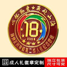 工厂定制徽章定做纪念勋章金属车友会车标胸针diy胸章胸牌镀金