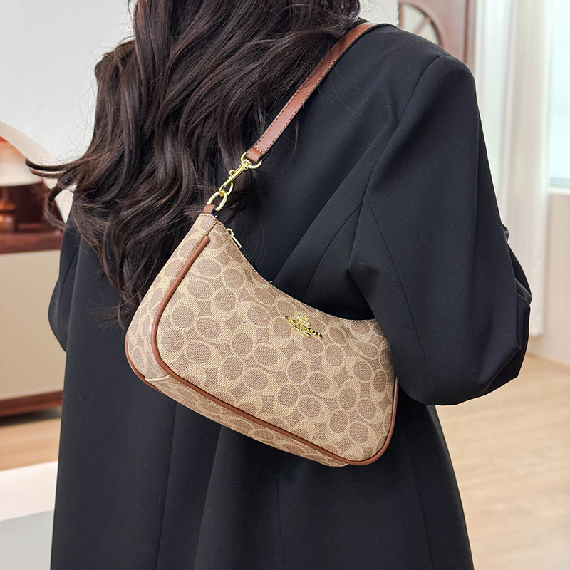 Cross-Border New Style Old Flower Crescent Women's Bag 2025 Classic Generous Chain Armpit Bag Fashionable Shoulder Handheld Crossbody Bag Cross-Border New Style Old Flower Crescent Women's Bag 2025 Classic Generous Chain Armpit Bag Fashionable Shoulder Handheld Crossbody Bag