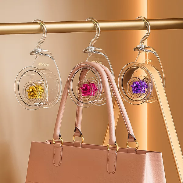 Bag Storage Magic Tool: Traceless Bag Hook, Arched and Widened, for Hats and Ties in the Wardrobe, No Drilling Required