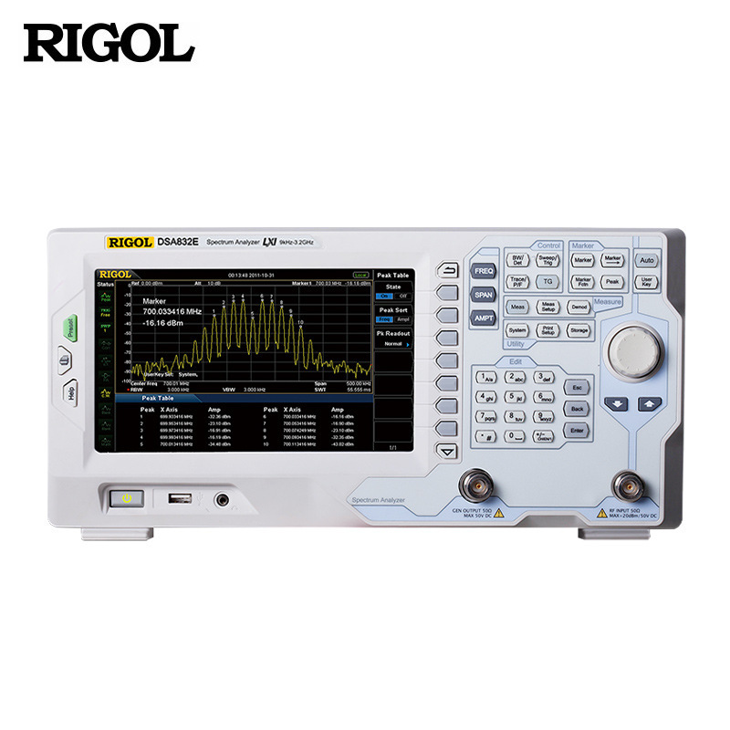 普源（RIGOL）DSA832E频谱分析仪 频率范围9kHz~3.2GHz
