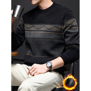 Y 74498 Chenille Jacquard Men's Sweater ѩ�᠖�Ứ��ë��