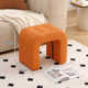 Sunshine orange large n-shaped stool wear-resistant cat scratch leather