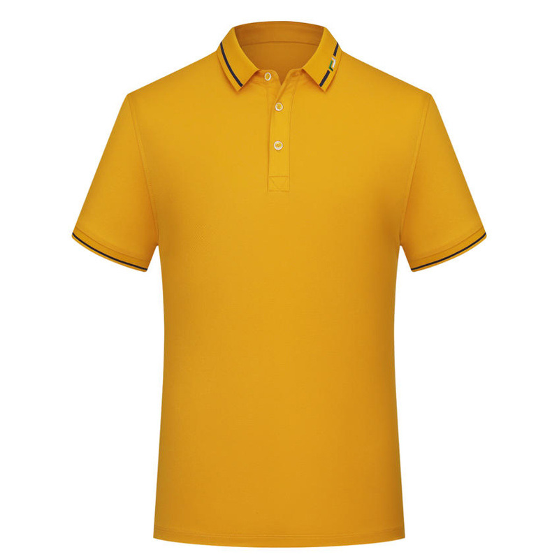 Ropa de trabajo de manga corta de solapa de verano elástica antiadherente seca de alta gama personalizada Camisa de polo Camiseta de hombre de negocios