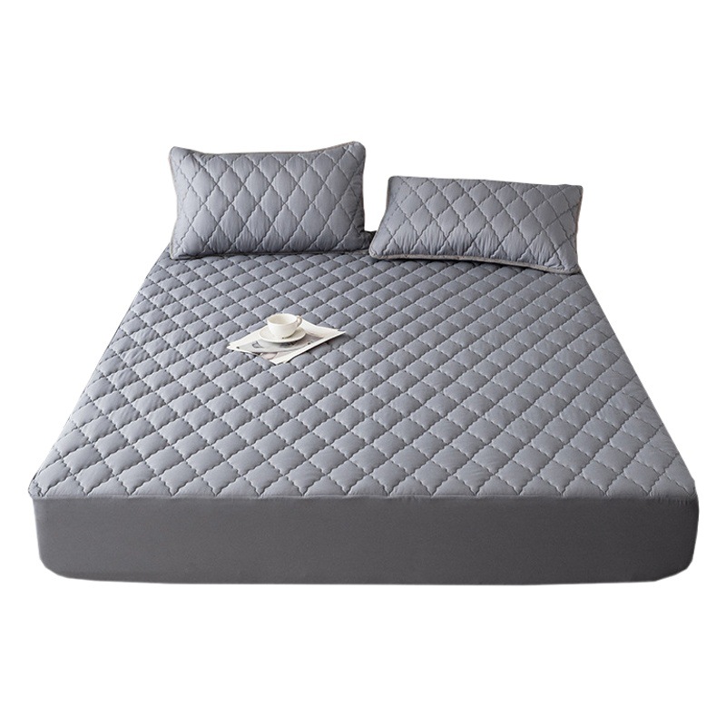 Protector de colchón impermeable con relleno de algodón, de una sola pieza gruesa, cubrecama con barrera contra orina, protector de colchón para Amazon, disponible con envío directo.