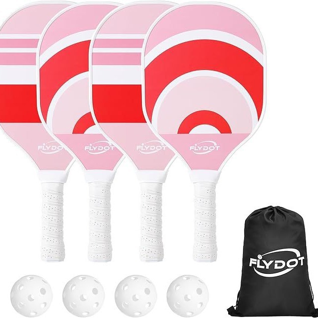 Amazon pickleball paddle, wooden, 9-ply poplar wood, for outdoor sports