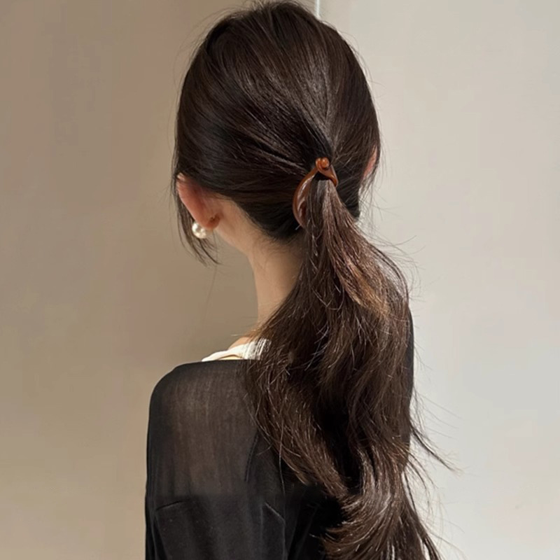 Anchor clip de cabello rojo cabeza de mujer mitad un clip de cabello mandril de cabello torcido clip de cabello tocado de banana roja