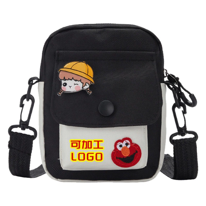 Новая сумка через плечо «Улица Сезам» 2025 года для женщин, маленькая холщовая сумка с мультяшным принтом, студенческая сумка на одно плечо, свежая и милая маленькая сумка