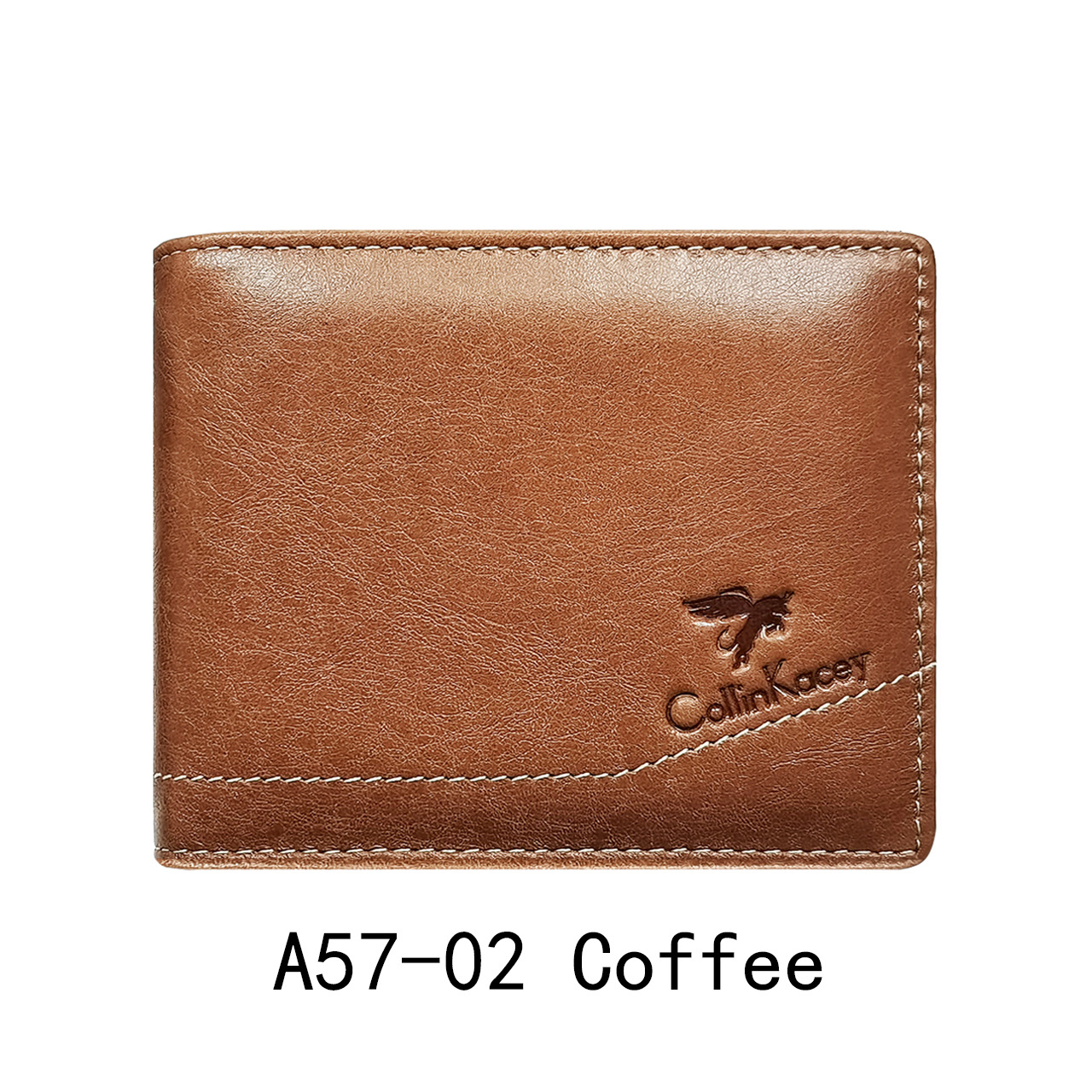 Nueva Cartera de piel de vaca de los hombres de la bolsa de identificación ocasional de la moda corto de plata bolsa de negocios multi-tarjeta de la cartera de fábrica al por mayor