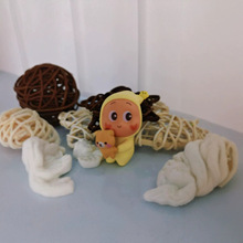 改娃萌粒小星星的人公仔diy手工饰品手机链钥匙扣粒批发