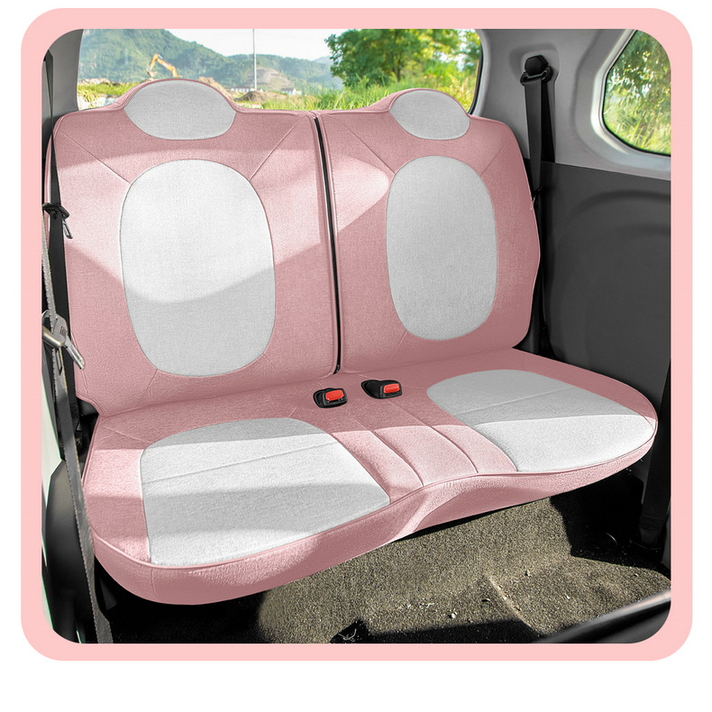 Pentium Pony Car Seat Cushion Special Cartoon Four Seasons Linen Seat Cover Mini All-Inclusive Cotton Linen Seat Cover