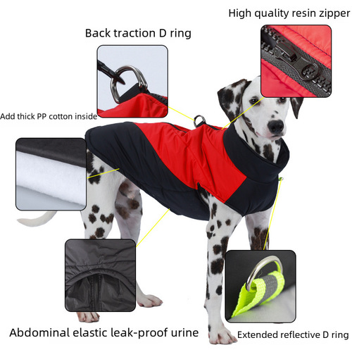 Cross-border best-selling pet clothing, thick warm cotton dog vest for autumn and winter, pet dog clothing wholesale