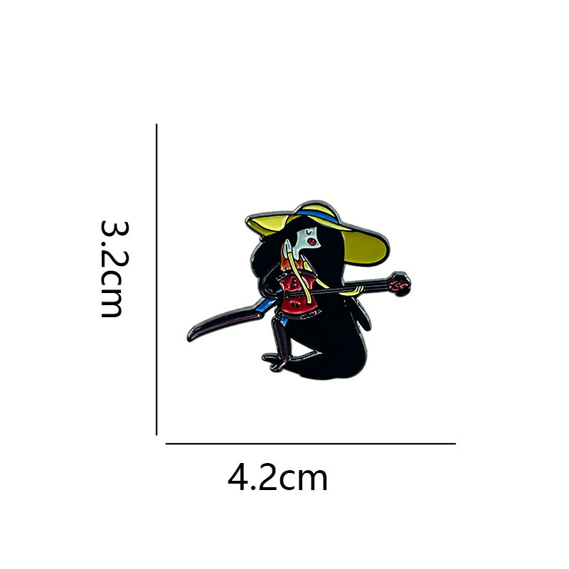 Cool and Stylish Marceline Axe Bass Brooch Adventure Time Anime Merchandise Badge Clothing Backpack Accessories Wholesale