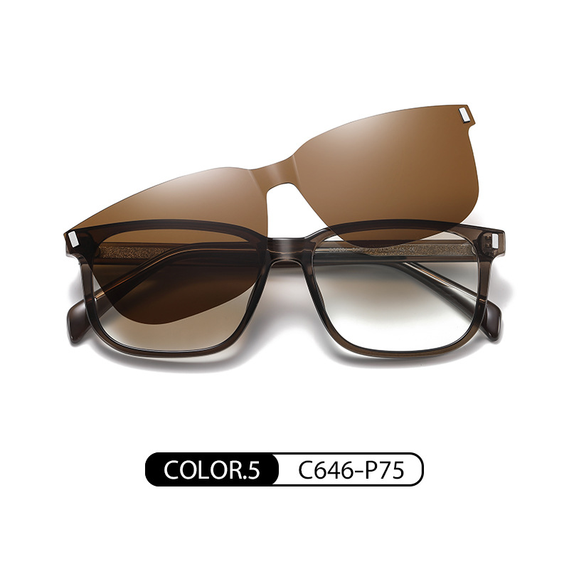 Nueva miopía especial magnética polarizada gafas de sol CG7201 gafas artísticas marco con cinturón con sol gafas de sol de protección para hombres