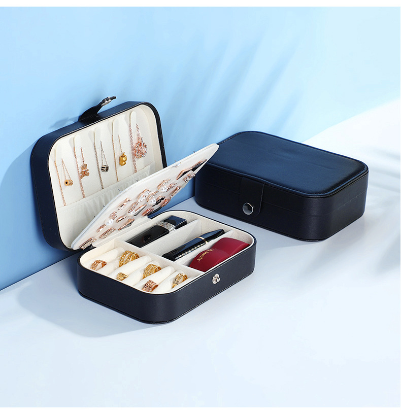 Daily Occasion Pu Leather Material Solid Color Pattern Simple Style Style Lady Simple Style Solid Color Pu Leather Jewelry Boxes