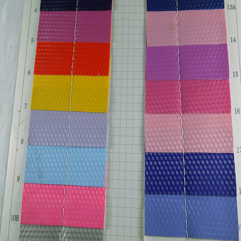 3D立体钻石格子弹力湿法干法平纹磨砂高温电压热压PU平纹彩色皮革