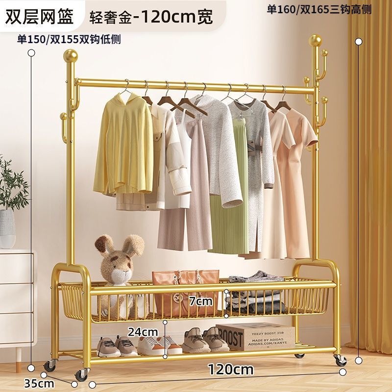 床置き服ラック家庭用部屋寝室掛け服ラック移動ハンガー簡易ハンガー卸売り|undefined